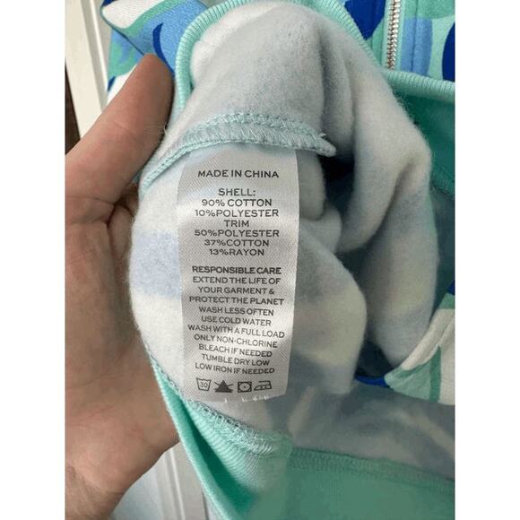 NWT Hill House Ocean Kaleidoscope The Allie Zip-Up Hoodie Hoodie Jacket Size M - Picture 5 of 10